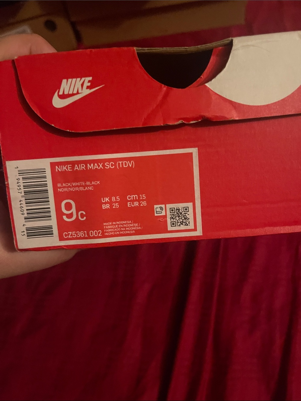 Nike Black and White Shoes with Box